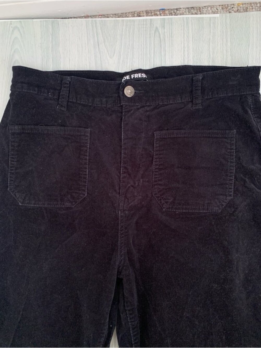 Joe Fresh High Rise Relaxed Flare Corduroy Pants - Picture 4 of 7